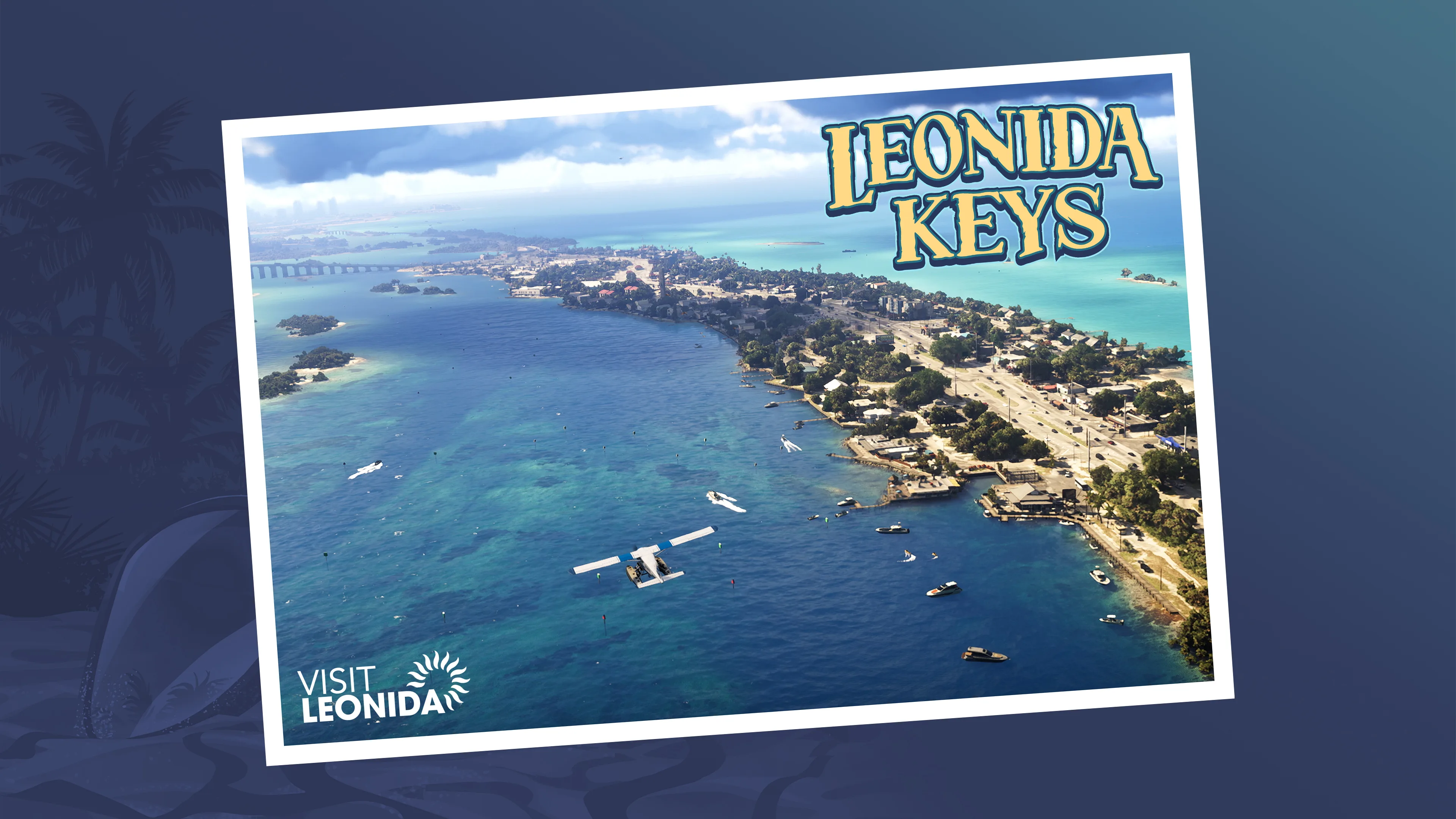 Postal de los cayos de Leonida