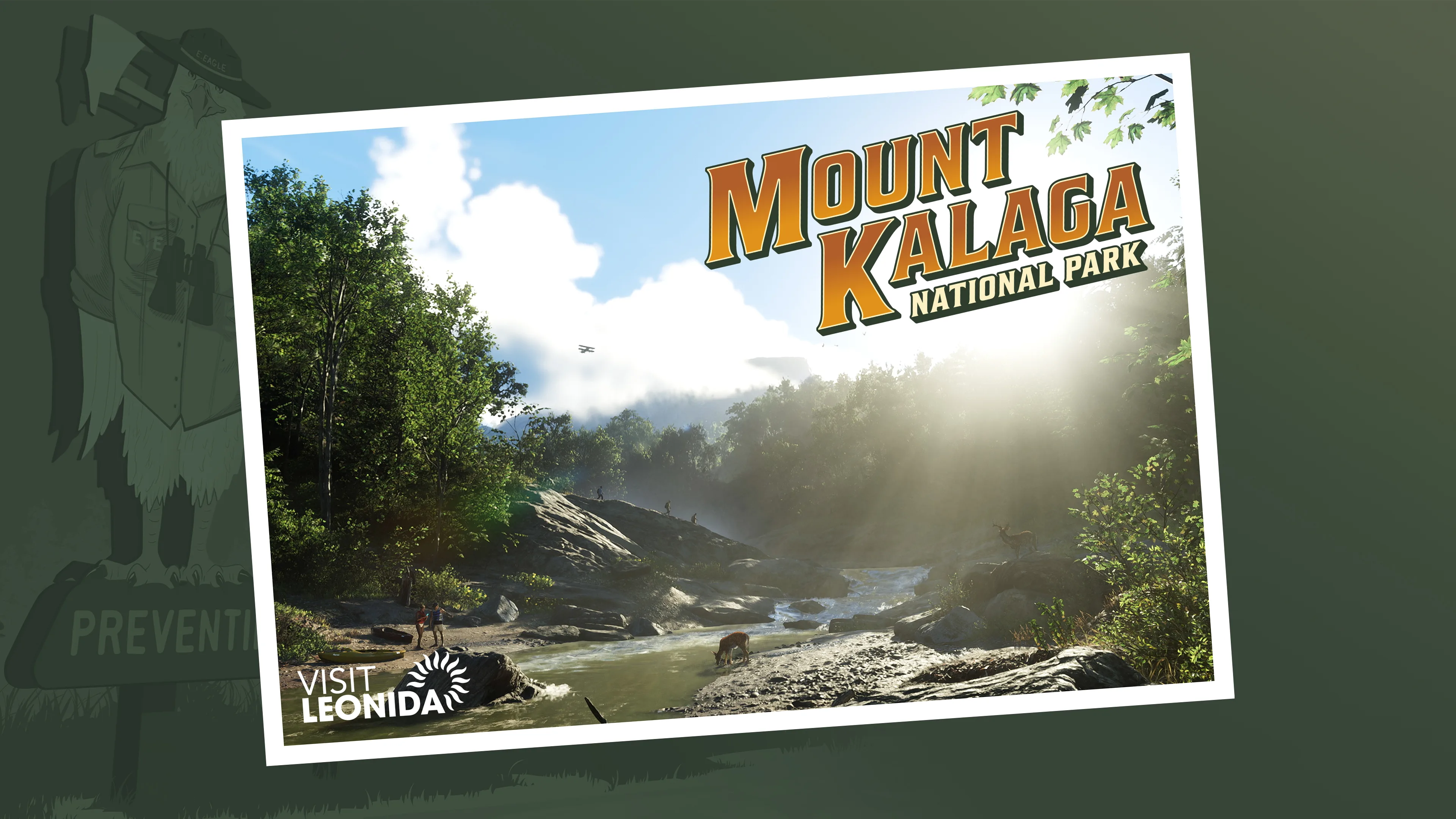 Postal del parque nacional del monte Kalaga
